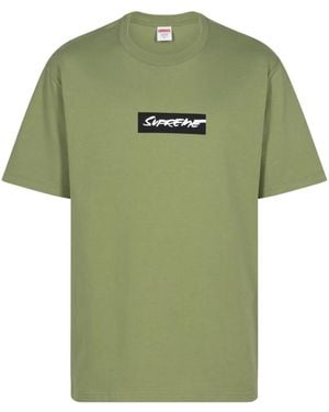 Supreme Futura Text-Print T-Shirt - Green
