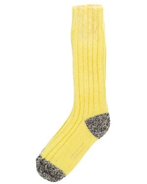 Alto Milano Ribbed Socks - Yellow