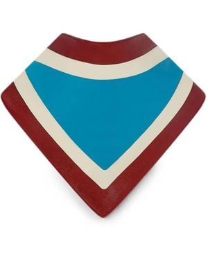 RETORI Color-Block Lambskin Scarf - Blue