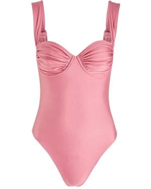 Faithfull the Brand Arlo Gathered Swimsuit - Pink