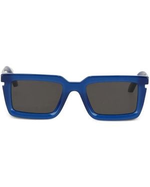Off-White c/o Virgil Abloh Sonnenbrille mit eckigem Gestell - Blau