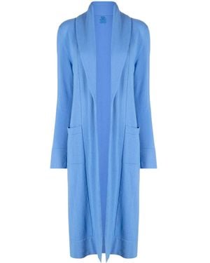 Teddy Cashmere Offener Venezia Kaschmircardigan - Blau