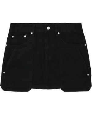 Helmut Lang ポケット デニムミニスカート - ブラック