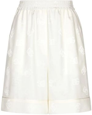 Dolce & Gabbana Dg Logo-Print Shorts - White