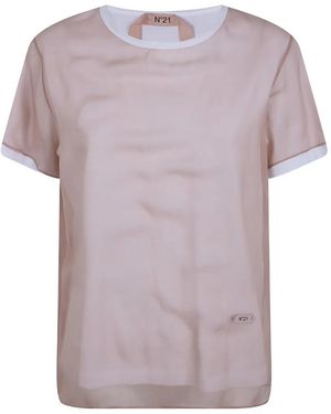 N°21 Sheer T-Shirt - Pink