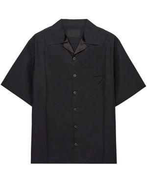Prada Hemd Mit Logo - Schwarz