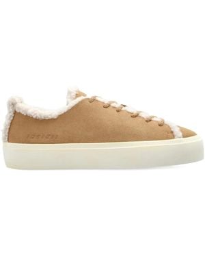 Inuikii Sneakers mit Shearling-Besatz - Braun