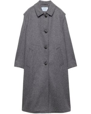 Prada Cappotto Monopetto - Grigio