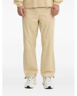 HUGO Drawstring-Hem Panelled Pants - Natural