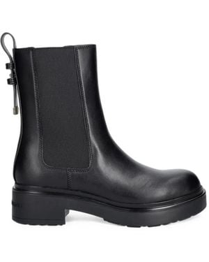 ARMANI EXCHANGE Stivali Chelsea Con Inserti Elasticizzati Laterali - Nero