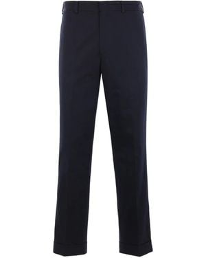 J.Press Gabardine Chino Trousers - Blue