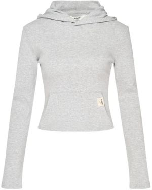 GLOWNY G Logo-Patch Hoodie - White