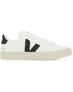 Veja Campo Leather Low-Top Sneakers - White