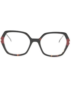 Carolina Herrera Lunettes De Vue À Monture Géométrique - Rouge