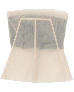 Rick Owens Bustier Top - White