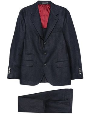 Brunello Cucinelli Silk Blend Suit - Blue