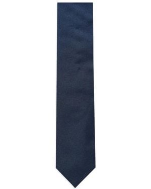 Corneliani Textured Silk Tie - Blue