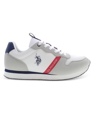 U.S. POLO ASSN. Panelled Trainers - White