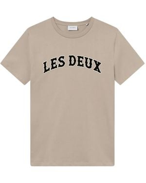 Les Deux クルーネック Tシャツ - グレー