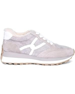 Veronica Beard Valentina Shearling Sneakers - White