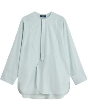 Soeur Anora Bib-Panel Blouse - Blue