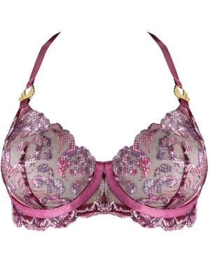 Bordelle Siren Floral Bra - Purple