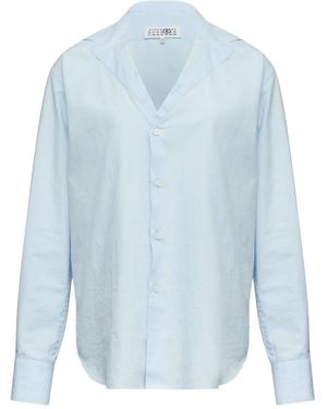 MM6 by Maison Margiela Long-Sleeves Shirt - Blue