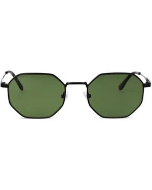 Lacoste Geometric-Frame Sunglasses - Green
