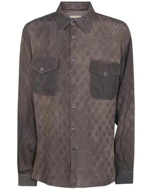 Uma Wang Tavis Ankara Top - Grey