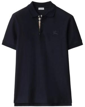 Burberry Cotton Polo Shirt - Blue