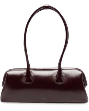 OSOI Boat Wide Leather Shoulder Bag - Purple
