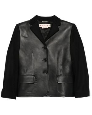 Marni Giacca Con Inserti - Nero