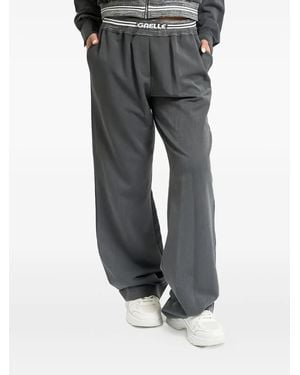 Gaelle Elasticated-waistband trousers - Gris