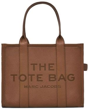 Marc Jacobs Leather Tote Bag - Brown