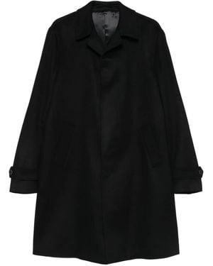 Lardini Abrigo con botones y bolsillos laterales - Negro