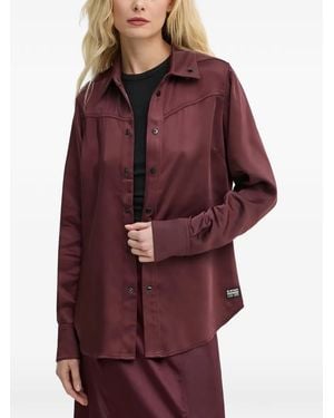 G-Star Long-Sleeved Western Shirt - Purple