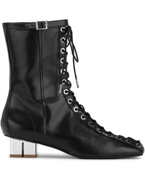 Ganni Leather Boots - Black