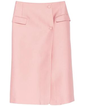 Stine Goya Button-Fastening Pencil Midi Skirt - Pink