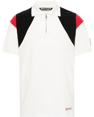 Palm Angels Moneygram Haas F1 Polo Shirt - White