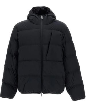Moncler Hooded Quilted Jacket - Black