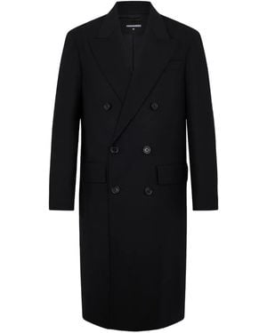 DSquared² Abrigo Con Doble Botonadura - Negro