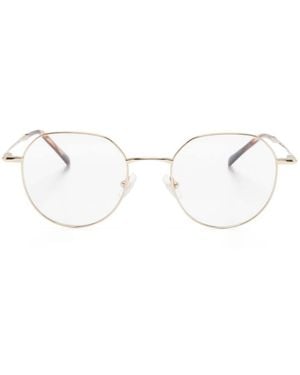 Gigi Studios May Geometric-Frame Glasses - Natural