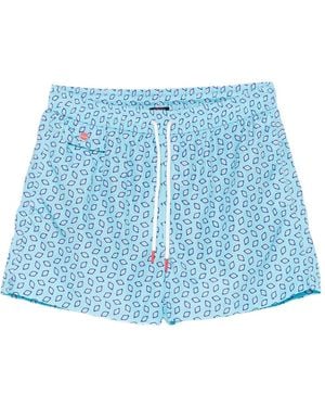 Kiton Drawstring Pocket Swim Shorts - Green