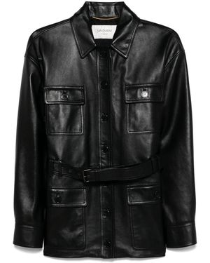 Saint Laurent Saharienne Jacket - Black