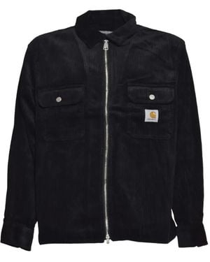 Carhartt Reynold Hemd aus Cord mit Reißverschluss - Schwarz