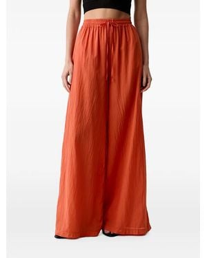 ViCOLO Drawstring Wide-Leg Pants - Red