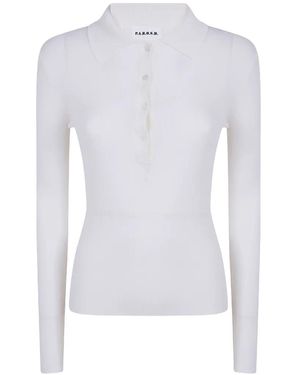 P.A.R.O.S.H. Ribbed-Knit Long-Sleeve Jumper - White