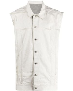 Rick Owens コットン デニムトップ - ホワイト