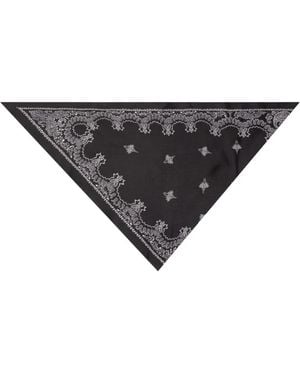 Destin Bandana À Motif Cachemire En Laine - Gris