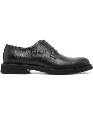 Casadei チェルボ レザーダービーシューズ - ブラック